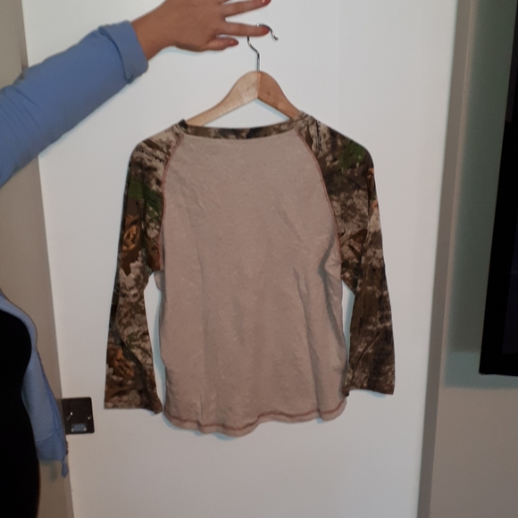 Cabelas camo baseball tee - Picture 2 of 2